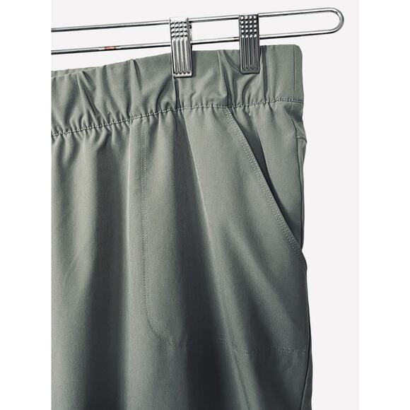 T By Talbots Pants Size 2X Wide Crop Leg Stretch High Rise Green Casual Coastal - Picture 4 of 13